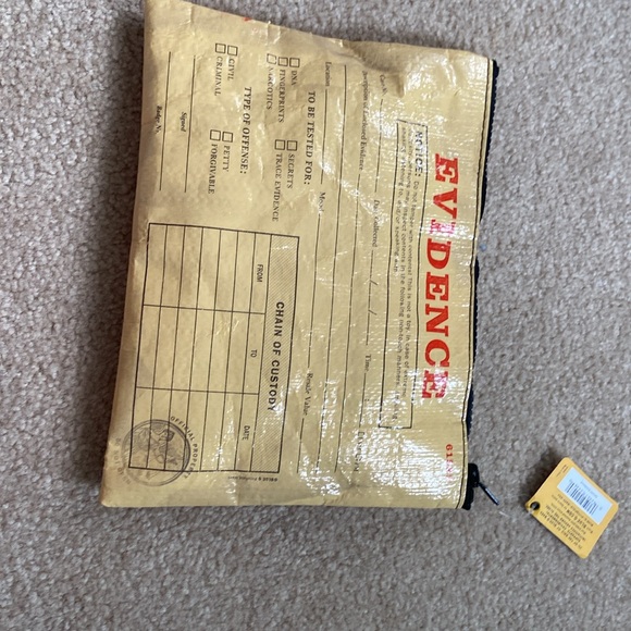 Yellow Evidence Pouch - Picture 2 of 2